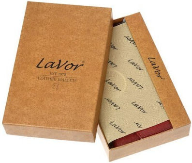 Lavor 1-7044 Дамска Кожена Кутия за Пакет Цигари Червена С Магнитно Закопчаване