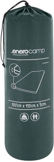 Enero Αυτοφούσκωτο Διπλό Υπόστρωμα Camping 192x132cm Πάχους 3cm Πράσινο