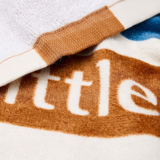 Little Dutch Beach Towel Ocean World Brown Stripe 60x120