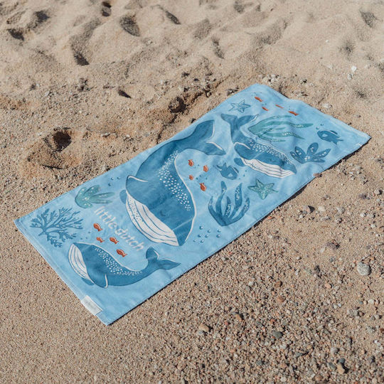 Little Dutch Πετσέτα Θαλάσσης Ocean World Blue 60x120