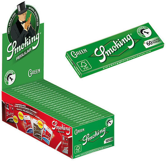 Smoking Regular Zigarettenpapier 60 Blätter 1Stück