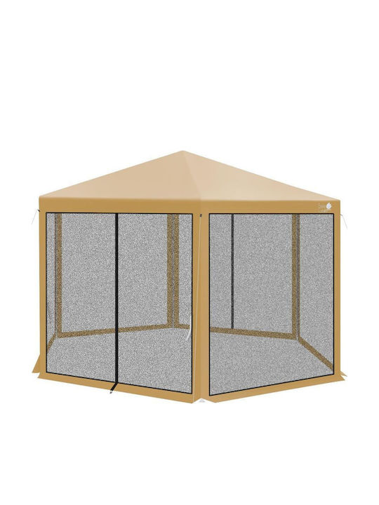 Saska Garden Garden Gazebo Beige 2x1.08m
