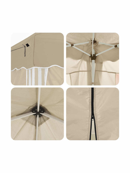 vidaXL Garten Gazebo Beige 5.75x2.88m