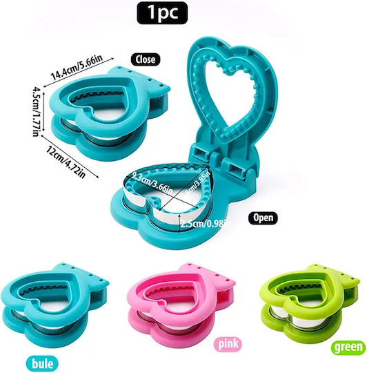 Sandwich Cutters Σχήμα Καρδιάς Πετρόλ