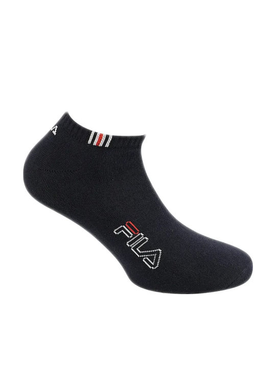 FILA Invisible Șosete Sport Negre 3 Perechi