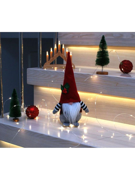 Saska Garden Figurină De Crăciun Din Plastic Pitic Bej Înălțime 30cm