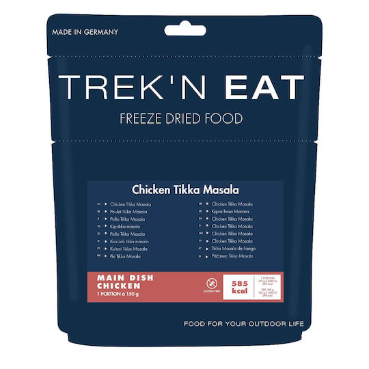 Katadyn Trek'n Eat Hähnchen Tikka Masala Getrocknete Mahlzeiten mit Fleisch Reis 566kcal 150gr - 5 Jahre