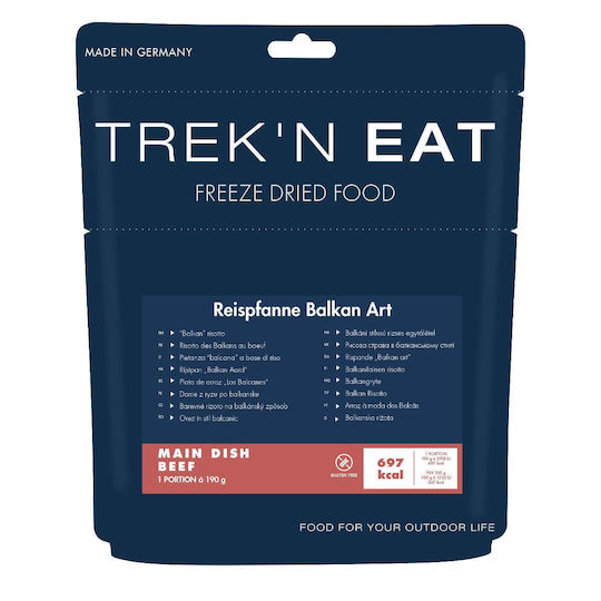 Katadyn Trek'n Eat Balkan Risotto Ready Meal With Rice Vegetables 690kcal 190gr 5 Years
