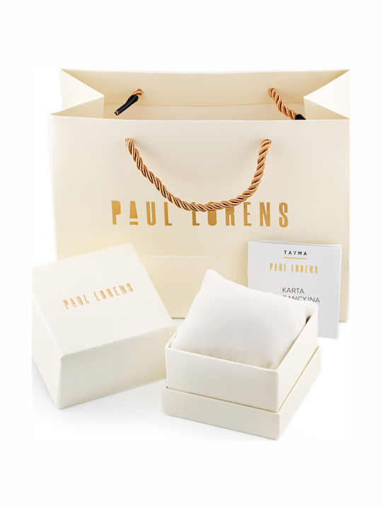 Paul Lorens Womens Battery Watch With Silver Metal Bracelet