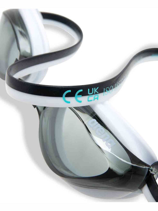 Arena Python Swimming Goggles Kids with Anti-Glare Lenses Black