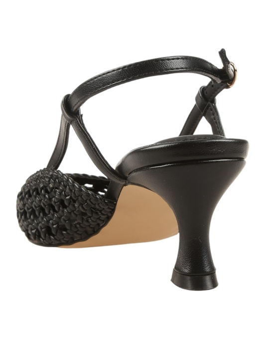 Heels with Strap Black