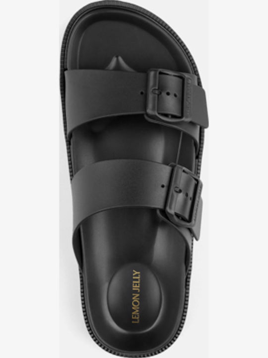 Flip Flops In Sandal Style In Black Colour