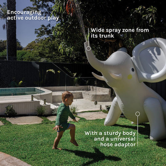 Sunnylife Надуваема Водна Играчка Giant Sprinkler Eli Elephant Сива
