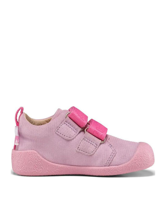 Kinder Sneaker mit Bügel- und Schleifenverschluss Rosa