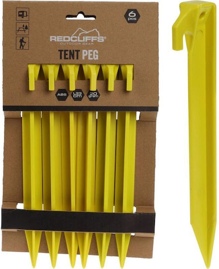 Cuiere Pentru Cort 23cm Set 6 Bucăți Plastic Redcliffs