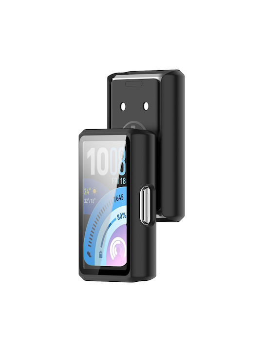 Techsuit Defense360 Pro Πλαστική Θήκη με Τζαμάκι σε Μαύρο χρώμα για Huawei Band 11 Pro Techsuit Defense360 Pro Πλαστική Θήκη με Τζαμάκι σε Μαύρο χρώμα για Huawei Band 11 Pro