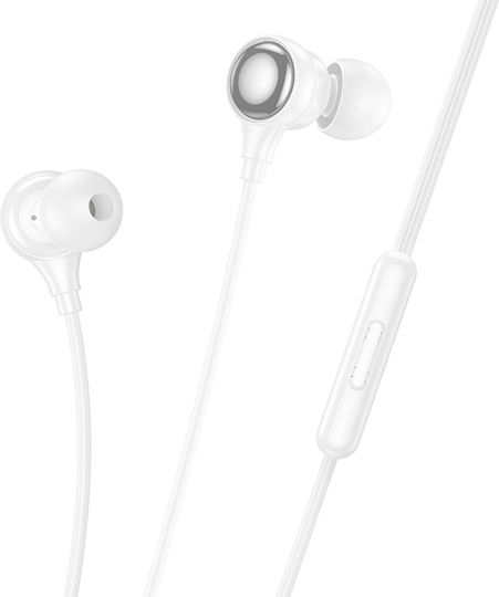 Hoco M116 Benevolent In-ear Handsfree слушалки с жак Lightning бял