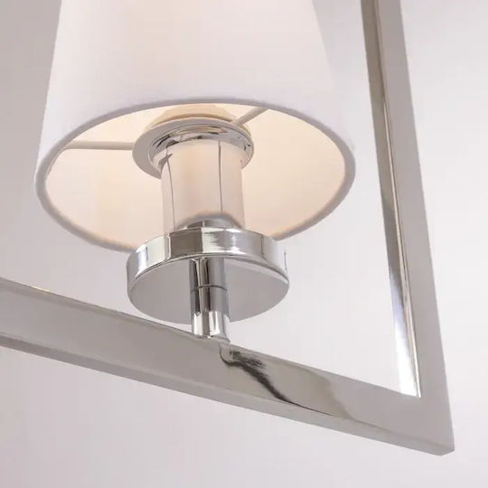 COSMOLight Silver Pendant Ceiling Light with E14 Socket