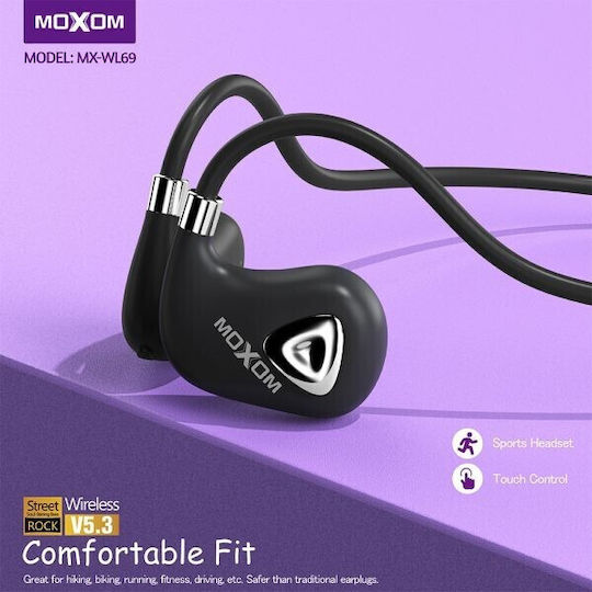 Moxom MX-WL69 Offenes Ohr Bluetooth Kopfhörer Schwarz