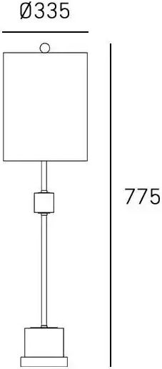 COSMOLight Table Lamp for E27 Fitting with White Shade and Base