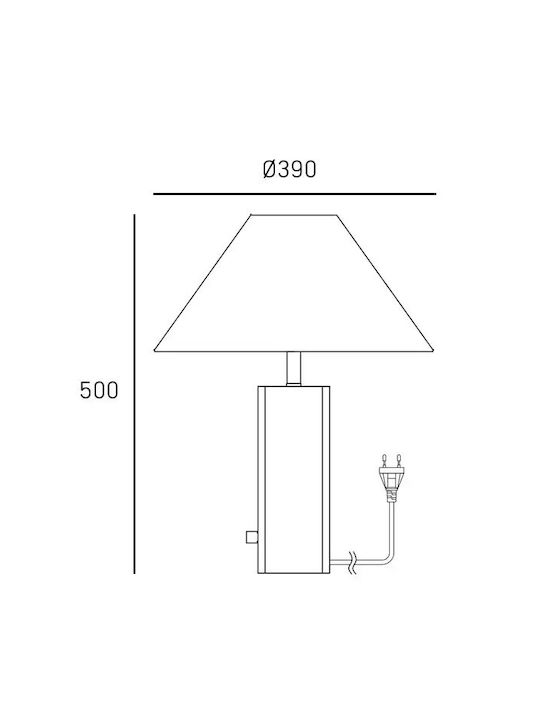 COSMOLight Table Lamp LED with Bronze Shade and Base
