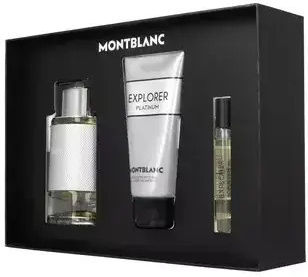 Montblanc Explorer Platinum Set Edp 100 Ml + 7.5 Ml Miniature + 100 Ml Shower Gel