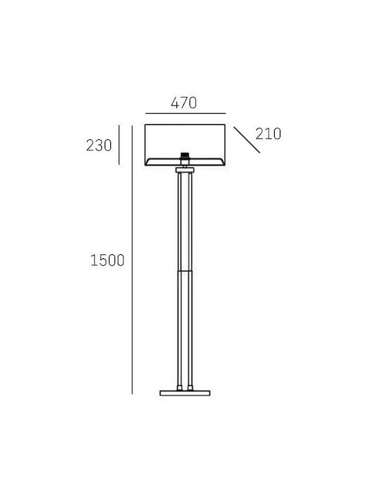 COSMOLight Floor Lamp Silver