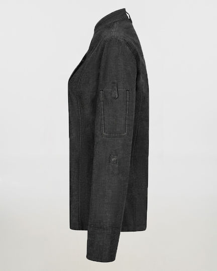 Γυναικείο Σακάκι Σεφ Μακρύ Μανίκι Velilla 405212sw Dark Grey Denim