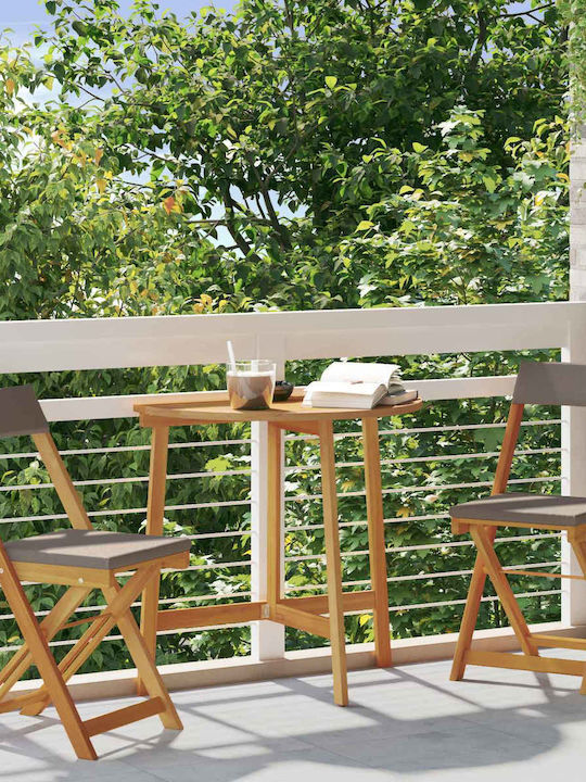 Garden & Outdoor Furniture Sets for Small Spaces 2 Pieces Dark Gray