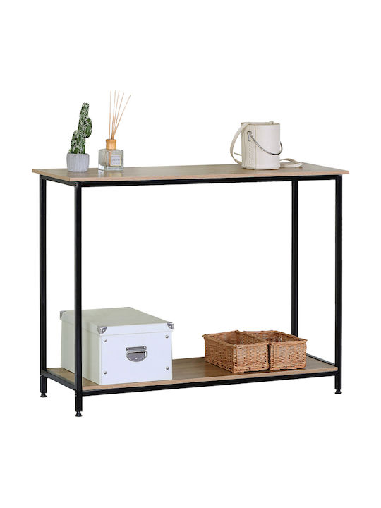 Metal Console Surface Black M106xW35xH81cm