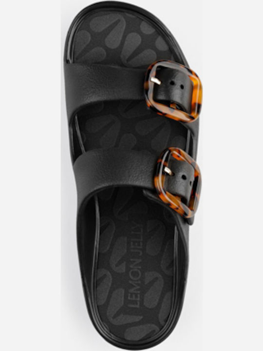 Sandale Casual Damă Flatforme Negre