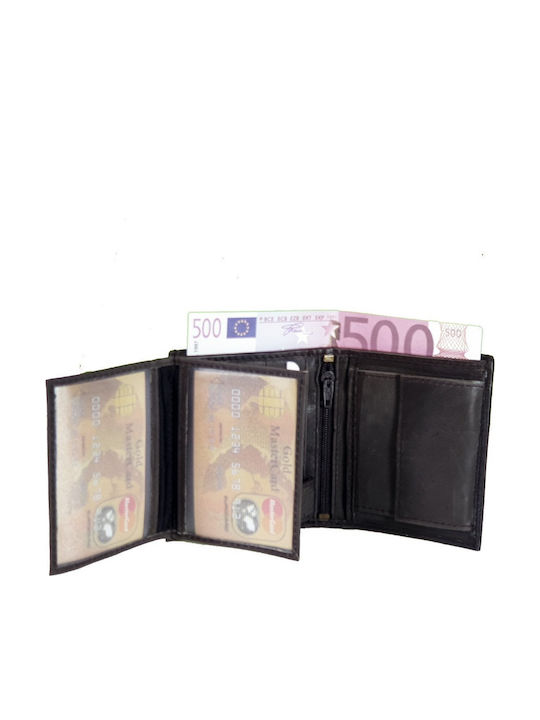 Herrenbrieftasche aus Leder mit RFID Braun CG-17F