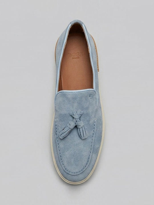 Suede Ανδρικά Loafers σε Μπλε Χρώμα