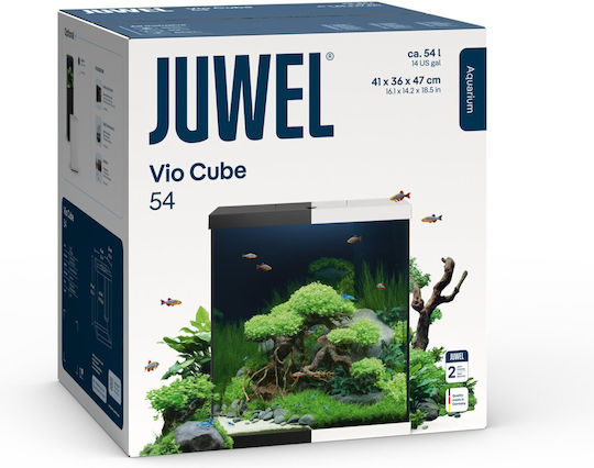 Ενυδρειο Εξοπλισμο Juwel Vio Cube 54 Led Aquarium Black 41x36x47cm 54l