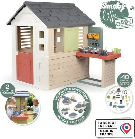 Smoby Multifunktionales Kinder-Spielhaus Garten 144,5x110x127cm
