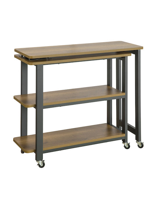Console Table Wood & Metal L132.5xW30xH68.5cm
