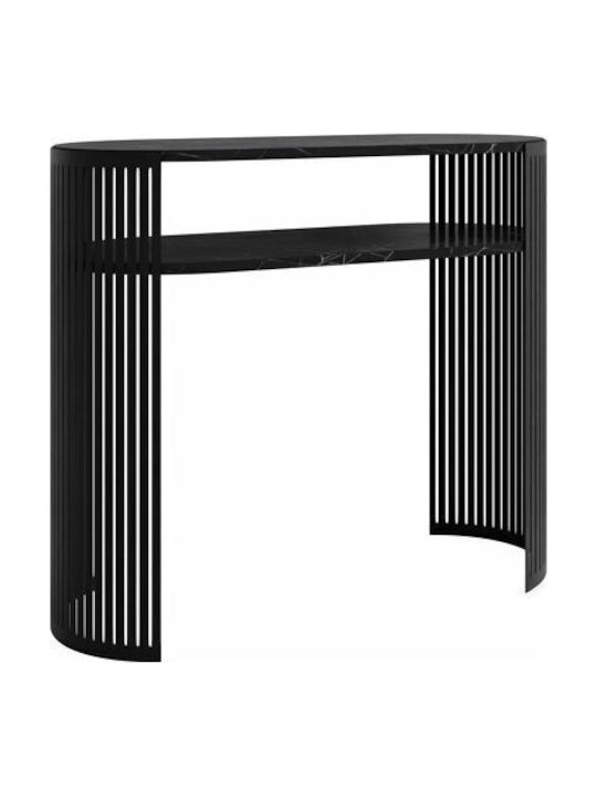 Oswego 143 Konsole Black Marble, Black L100xB30xH86cm