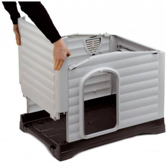 Glee Olympus Dog House Plastic Outdoor Gray 87x72x77.5cm