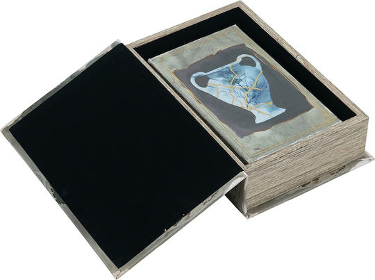 Artekko Book Multicolored Decorative Books Mdf Storage Space 2pcs