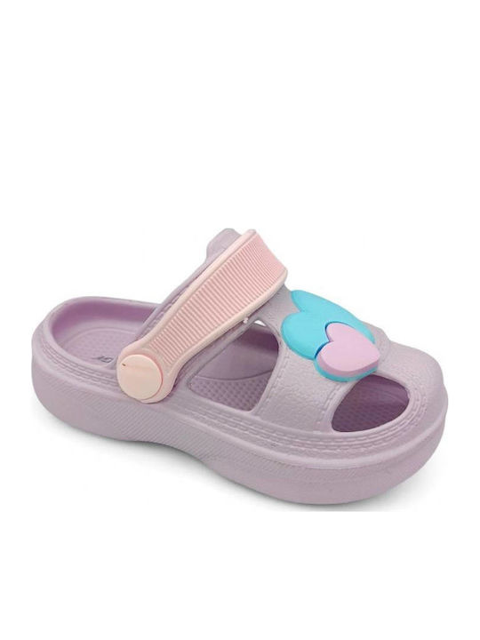 Kids Beach Clogs Lilac