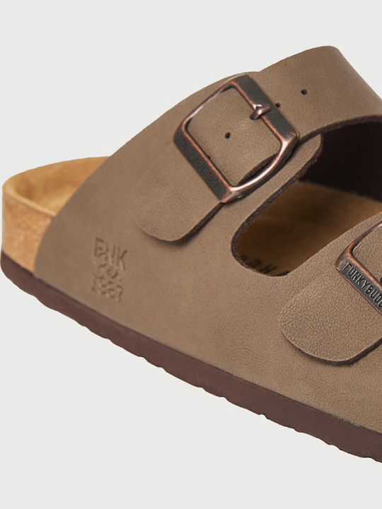Leather Men's Sandals in Brown Colour