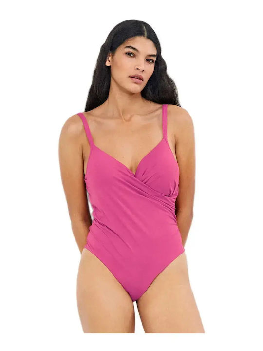 One Piece Swimsuit for Large Bust Purple