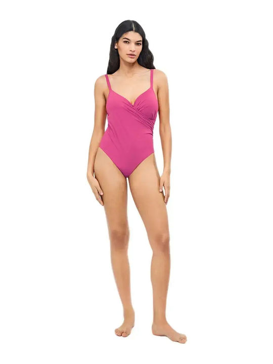 One Piece Swimsuit for Large Bust Purple