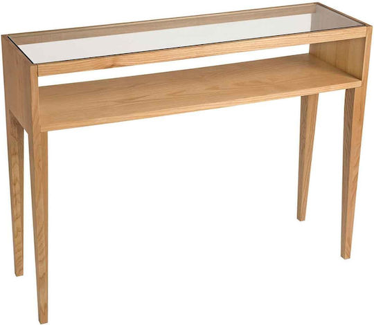 Κονσόλα Γυάλινη Ash Wood/glass Μ100xΠ30xΥ75εκ. Κονσόλα Γυάλινη Ash Wood/glass Μ100xΠ30xΥ75εκ.