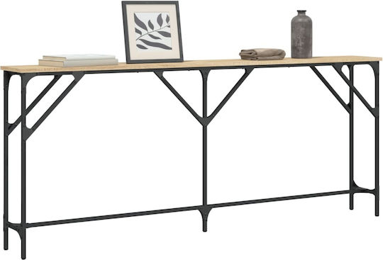 Wooden Console Table Oaks L180xW23xH75cm Wooden Console Table Oaks L180xW23xH75cm