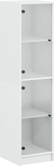 Wall Living Room Display Cabinet made of Particleboard with Glass Sonoma 35x37x142cm Wall Living Room Display Cabinet made of Particleboard with Glass Sonoma 35x37x142cm