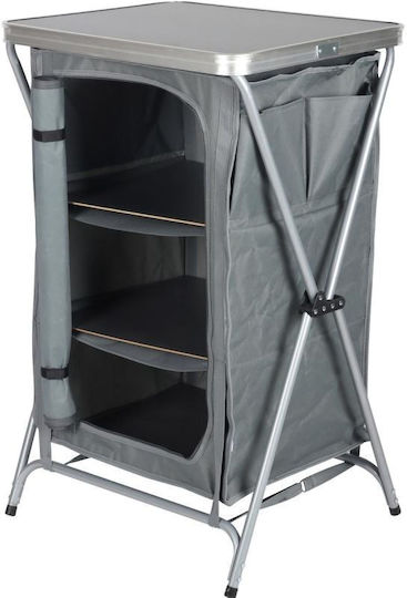 Enero Steel Wardrobe for Camping Foldable 60x51x98cm Gray