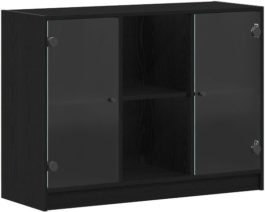 Floor-standing Living Room Display Cabinet made of Particleboard with Glass Oak 37cm Floor-standing Living Room Display Cabinet made of Particleboard with Glass Oak 37cm