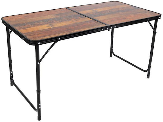 Enero Enero Aluminium Campingmöbel Klapptisch in Campingmöbel Koffer 120x70x60cm Graue