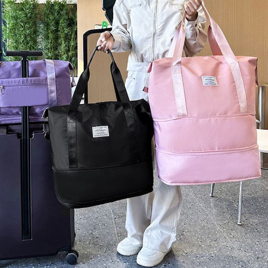 Sack Reise Rosa Stoff M40xP20xH32cm